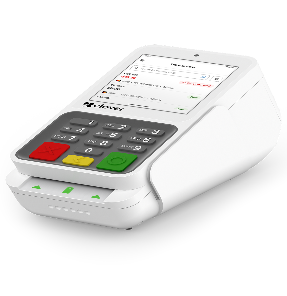 An image of the Clover Compact handheld point of sale system